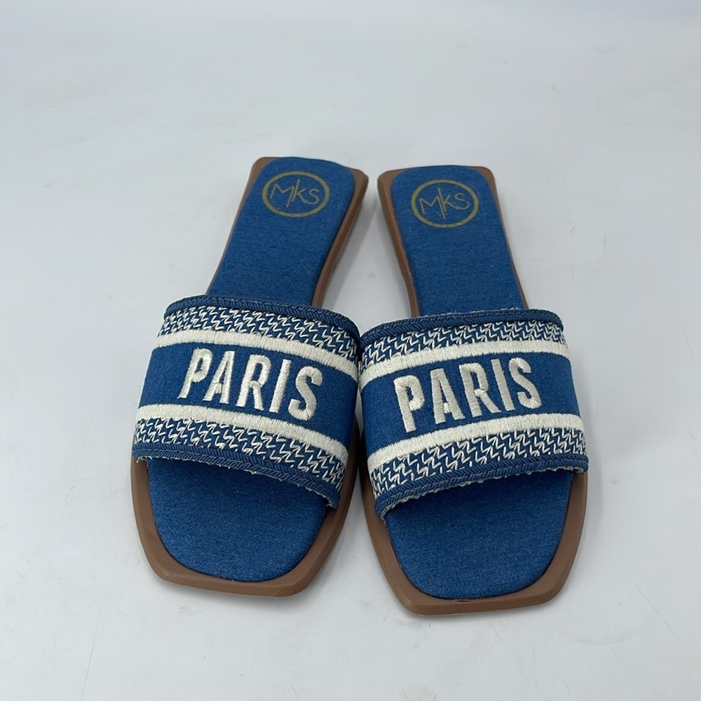 Makers Bobbie-4 Flat Slip On Comfort Sandal - Picture 2 of 6